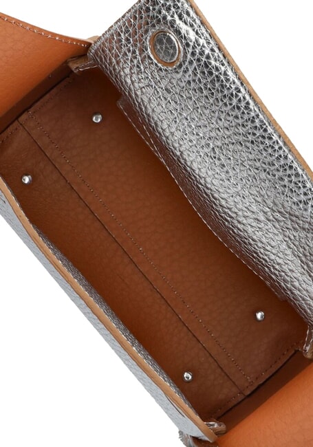 PENELOPE Geanta de umar din piele caramel argintiu - Genți femei