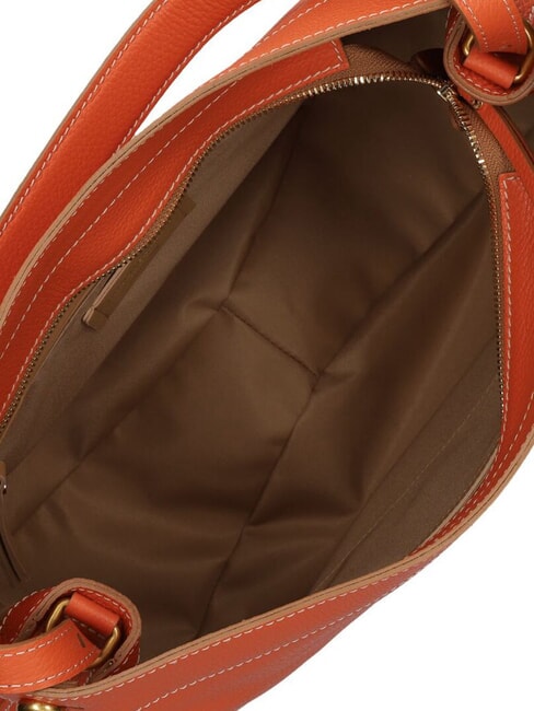 OTTAVIA  Geanta de umar, din piele coral - Genți femei