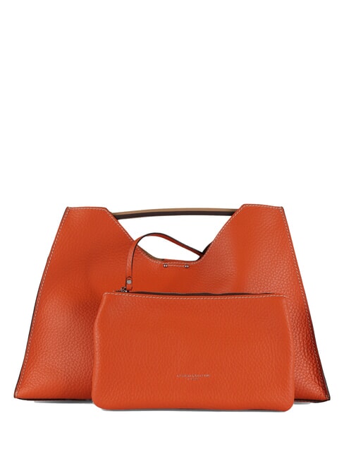 AURORA L Geantă de mână, cu curea de umăr coral-natură - Genți femei