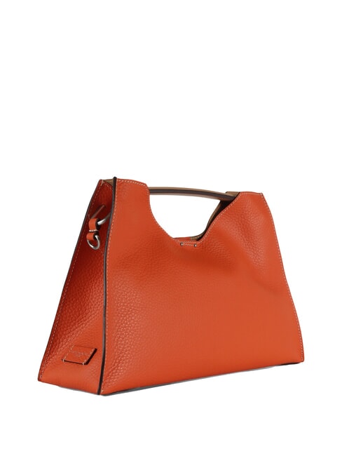 AURORA L Geantă de mână, cu curea de umăr coral-natură - Genți femei