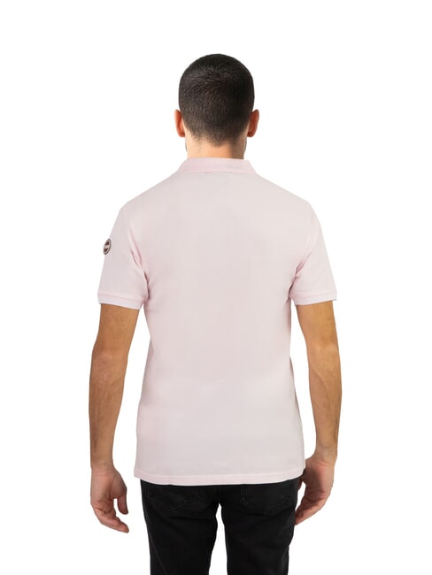 START Tricou polo cu mânecă scurtă, croială regulată abia roz/alb - maiou Polo