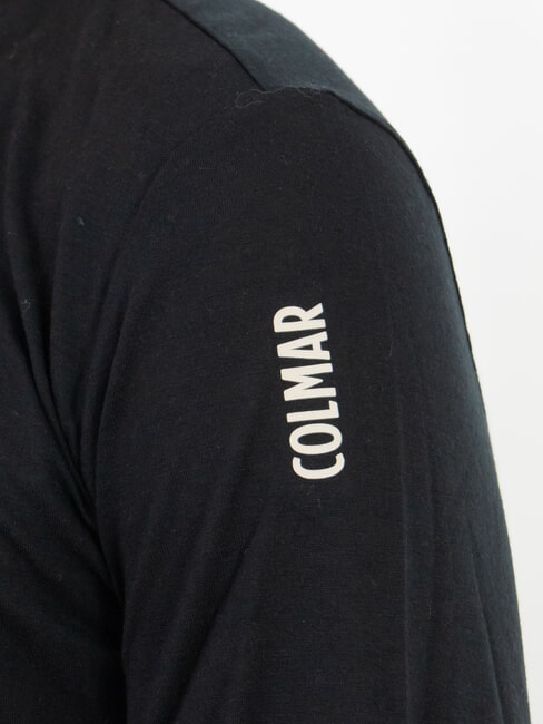 SCI FRONTIER Tricou termic cu m&acirc;necă lungă și guler rotund negru - tricou