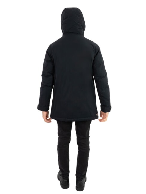 ENDURANCE Jachetă de puf cu glugă negru - Jachete pentru bărbați