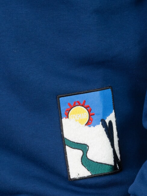 MODISH Hanorac cu guler rotund și etichetă blugi albaștri - hanorace