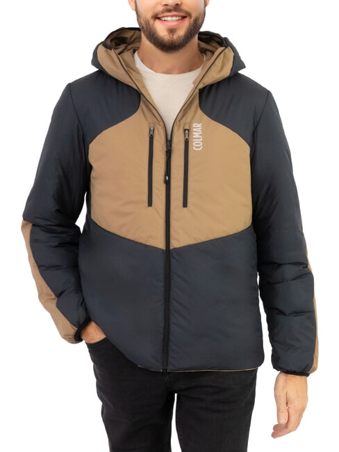 SCI JUMP Geacă de vânt cu glugă reversibilă negru-teddy - Geci de bărbați