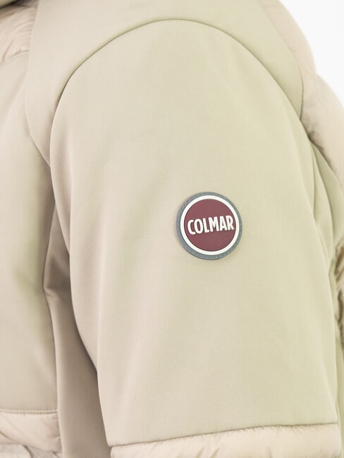 NEW WARRIOR Jachetă de puf cu glugă crema de cafea - Jachete pentru bărbați