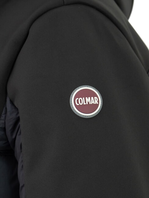 NEWWARRIOR Jachetă lungă din puf bimaterial negru - Jachete pentru bărbați