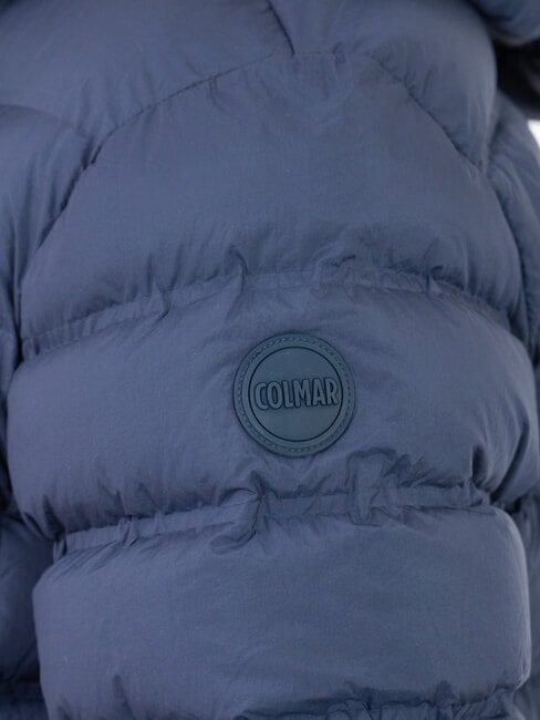 MINIMAL Jachetă de puf cu glugă bleumarin-vulcan - Jachete pentru bărbați