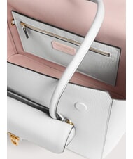 COCCINELLE DOUBLE BEAT Geantă de umăr zăpadă - Genți femei - 5