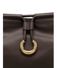 COCCINELLE LISBET Geantă de mână din piele cu curea de umăr brunetă - Genți femei - 3