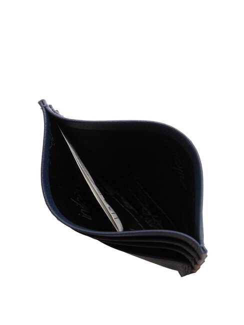 BASIC Portcard plat din piele albastru - Portofele femei