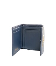 BRACCIALINI BASIC Portofel mic din piele cu clapă albastru - Portofele femei - 2