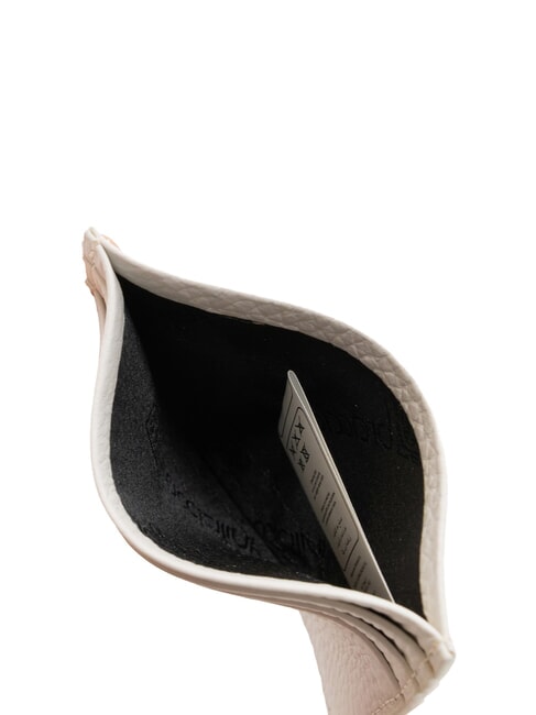 BASIC Suport card de credit din piele alb - Portofele femei