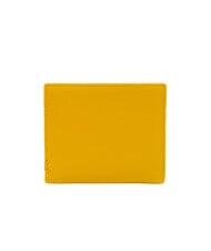 BRACCIALINI BASIC Portofel compact din piele galben - Portofele femei - 3