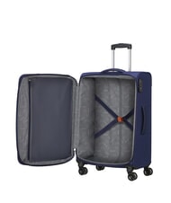 AMERICAN TOURISTER BLAZING RIDE Set de 3 trolere + geantă de voiaj + 2 rucsacuri + 2 truse cosmetice bleumarin/portocaliu - Set trolere - 3
