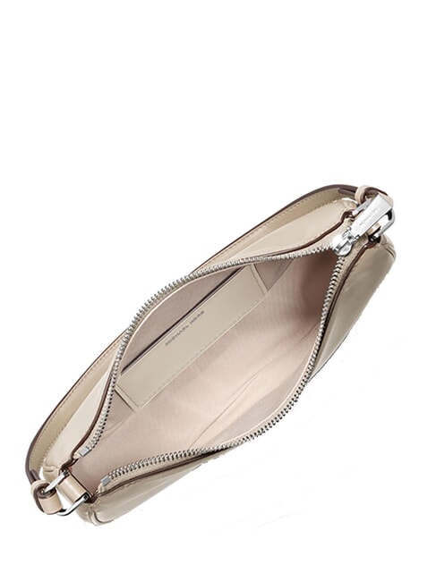 KYLA Geantă de umăr din piele, cu curea de umăr nisip ușor - Genți femei