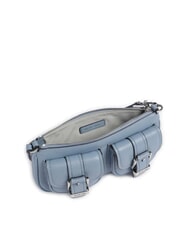 MICHAEL KORS ZOEY Geantă de umăr mini, din piele chambray - Genți femei - 3