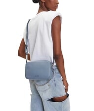 MICHAEL KORS BRYANT Geantă de umăr mini, din piele chambray - Genți femei - 5