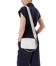 MICHAEL KORS BRYANT Geantă de umăr mini, din piele alb optic - Genți femei - 6