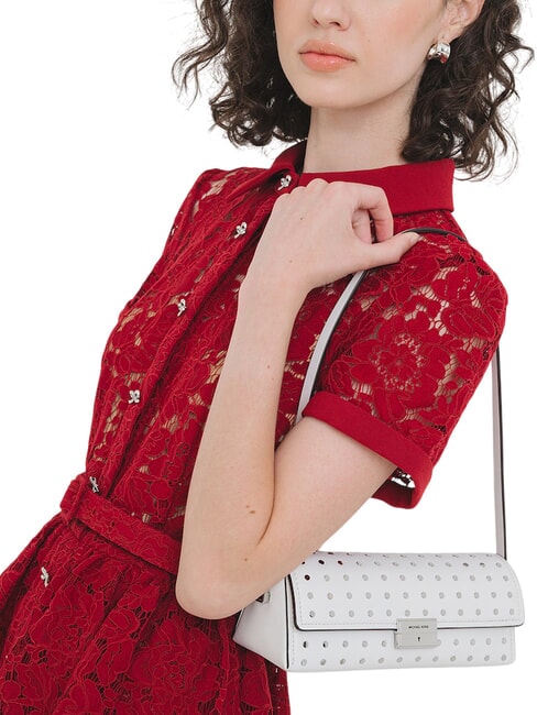 LUDLOW Geantă de umăr mini, din piele alb optic - Genți femei