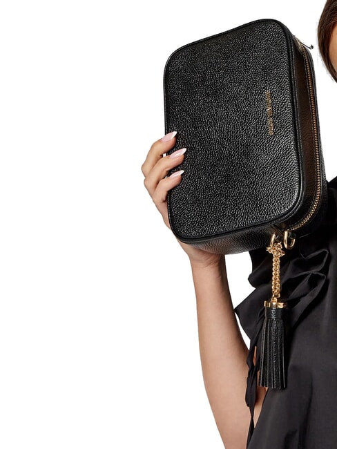 JET SET Geantă de umăr mini, din piele negru - Genți femei