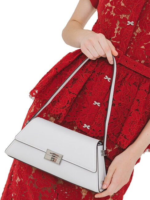 LUDLOW Geantă de piele alb optic - Genți femei