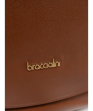 BRACCIALINI GRETA Geantă din piele cu curea de umăr maro - Genți femei - 3