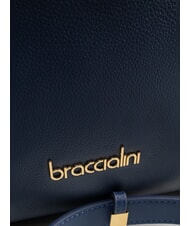 BRACCIALINI GRETA Geantă tip ghiozdan din piele cu curea de umăr albastru - Genți femei - 3