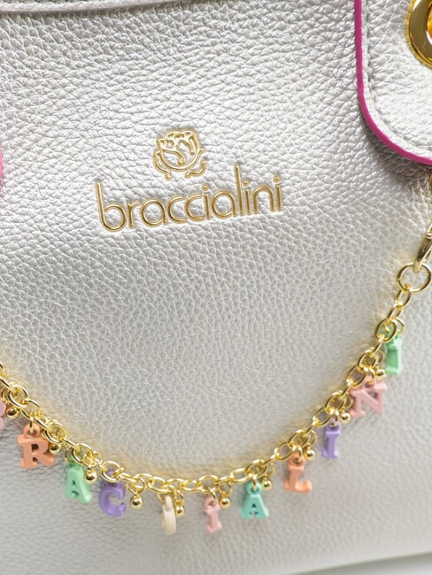 BETH Geantă medie cu husă detașabilă argint - Genți femei