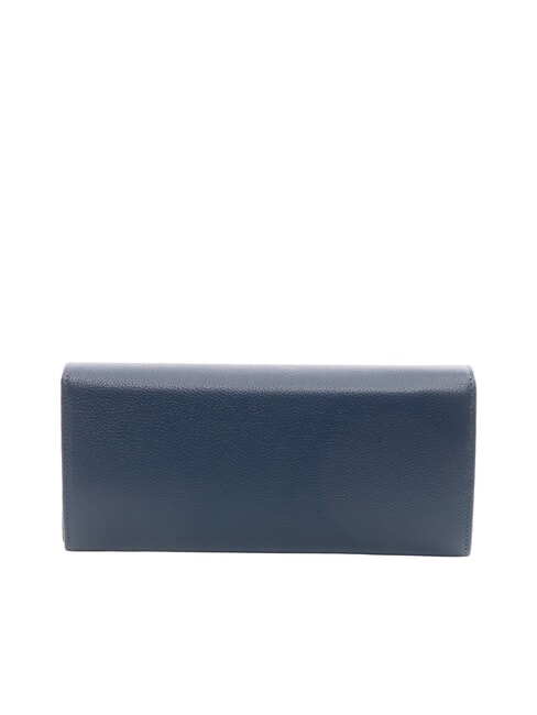 BASIC Portofel continental din piele albastru - Portofele femei