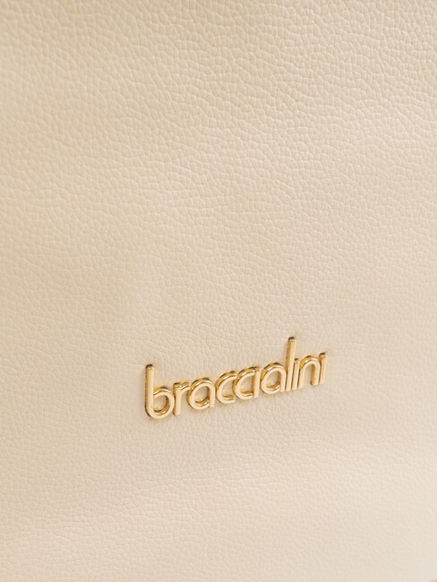 GRETA Geantă de umăr din piele bej - Genți femei