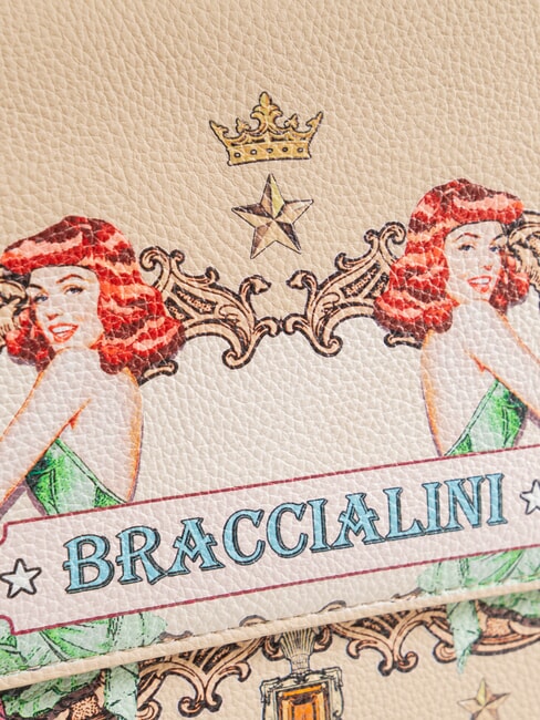 BRITNEY Geantă de umăr cu clapă bej - Genți femei