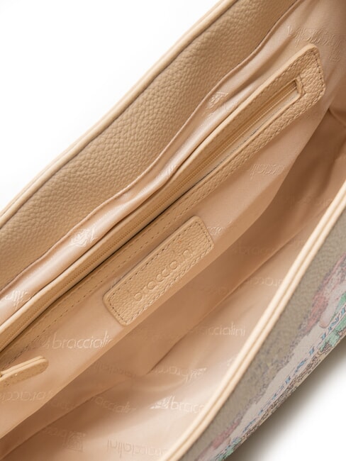 BRITNEY Geantă de umăr cu clapă bej - Genți femei