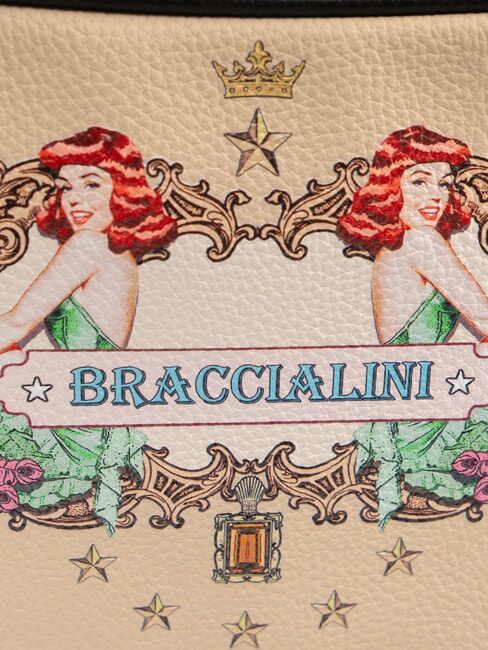 BRITNEY Geantă de umăr pentru cameră foto bej - Genți femei