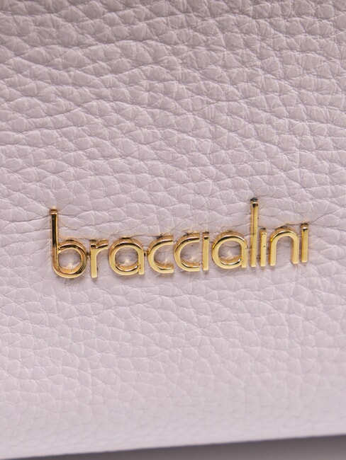 HELLEN Geantă de mână din piele cu curea de umăr liliac - Genți femei