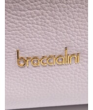 BRACCIALINI HELLEN Geantă de mână din piele cu curea de umăr liliac - Genți femei - 3