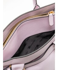 BRACCIALINI HELLEN Geantă de mână din piele cu curea de umăr liliac - Genți femei - 5