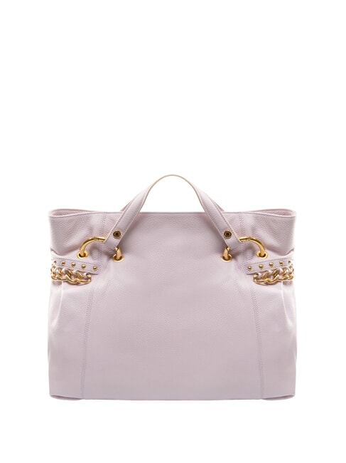 NORA Geantă de mână din piele ciocănită liliac - Genți femei