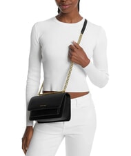 MICHAEL KORS CLAIRE Geantă de umăr din piele, geantă crossbody negru - Genți femei - 4