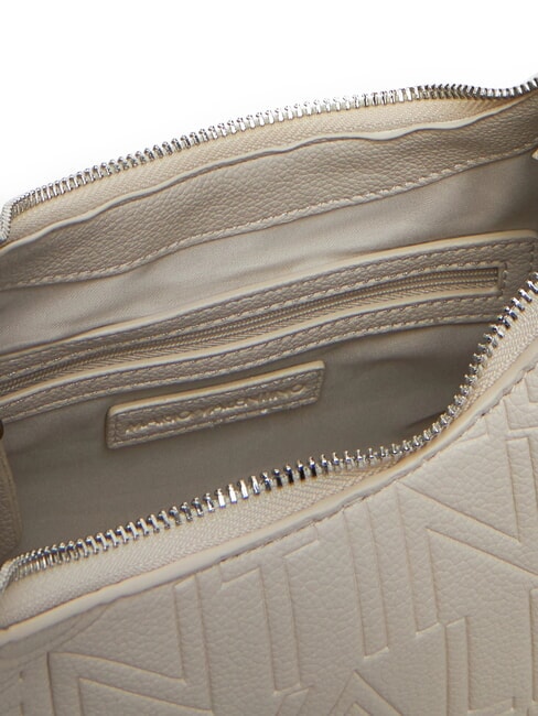 SHELBY Geantă de umăr cu curea dublă de umăr ecru - Genți femei