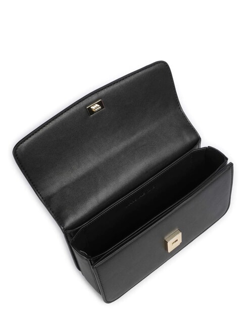 FLAP RE Geantă de umăr cu clapă negru - Genți femei