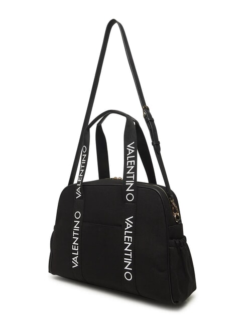 CANDLE Geantă tip ghiozdan din pânză cu curea de umăr negru - Genți femei