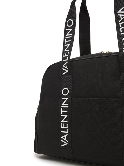 CANDLE Geantă tip ghiozdan din pânză cu curea de umăr negru - Genți femei