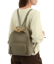 COCCINELLE FENIX Rucsac mediu din piele verde laur - Genți femei - 4