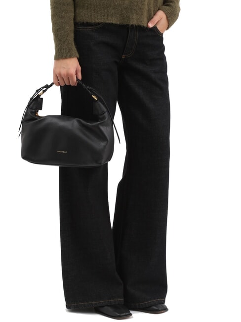 RHEA Geantă de umăr mică cu curea de umăr negru - Genți femei