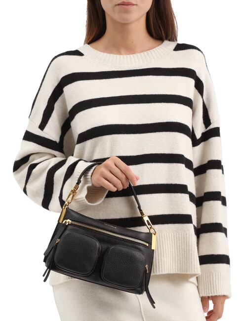 HYLE Geantă mică din piele cu dublă utilizare negru - Genți femei