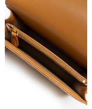 PINKO LOVE CLICK MINI Geanta din piele nappa matlasata nugat-aur antic - Genți femei - 5