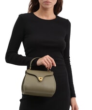 COCCINELLE MARVIN Geantă mini din piele cu curea de umăr verde laur - Genți femei - 4