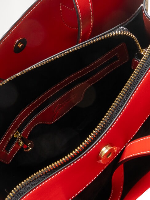 PLANETARIUM Geantă Shopper de umăr roşu - Genți femei