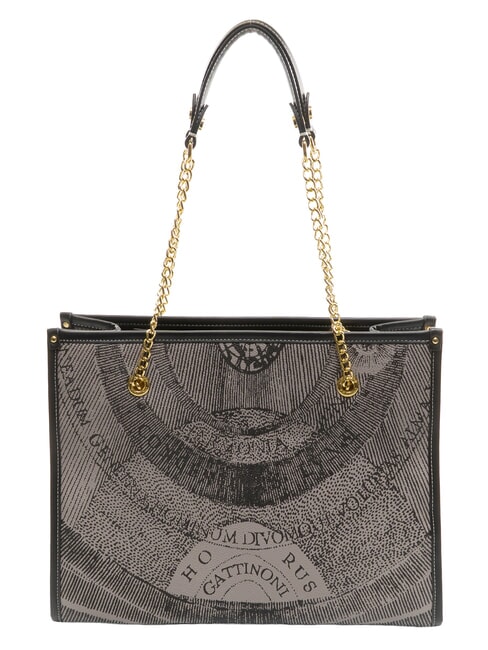 PLANETARIUM Geantă de umăr cu mâner cu lanț gri deschis monocrom/negru - Genți femei